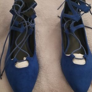 Blue flats